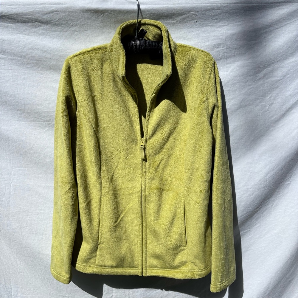Sandra Chartreuse Fleece Jacket M